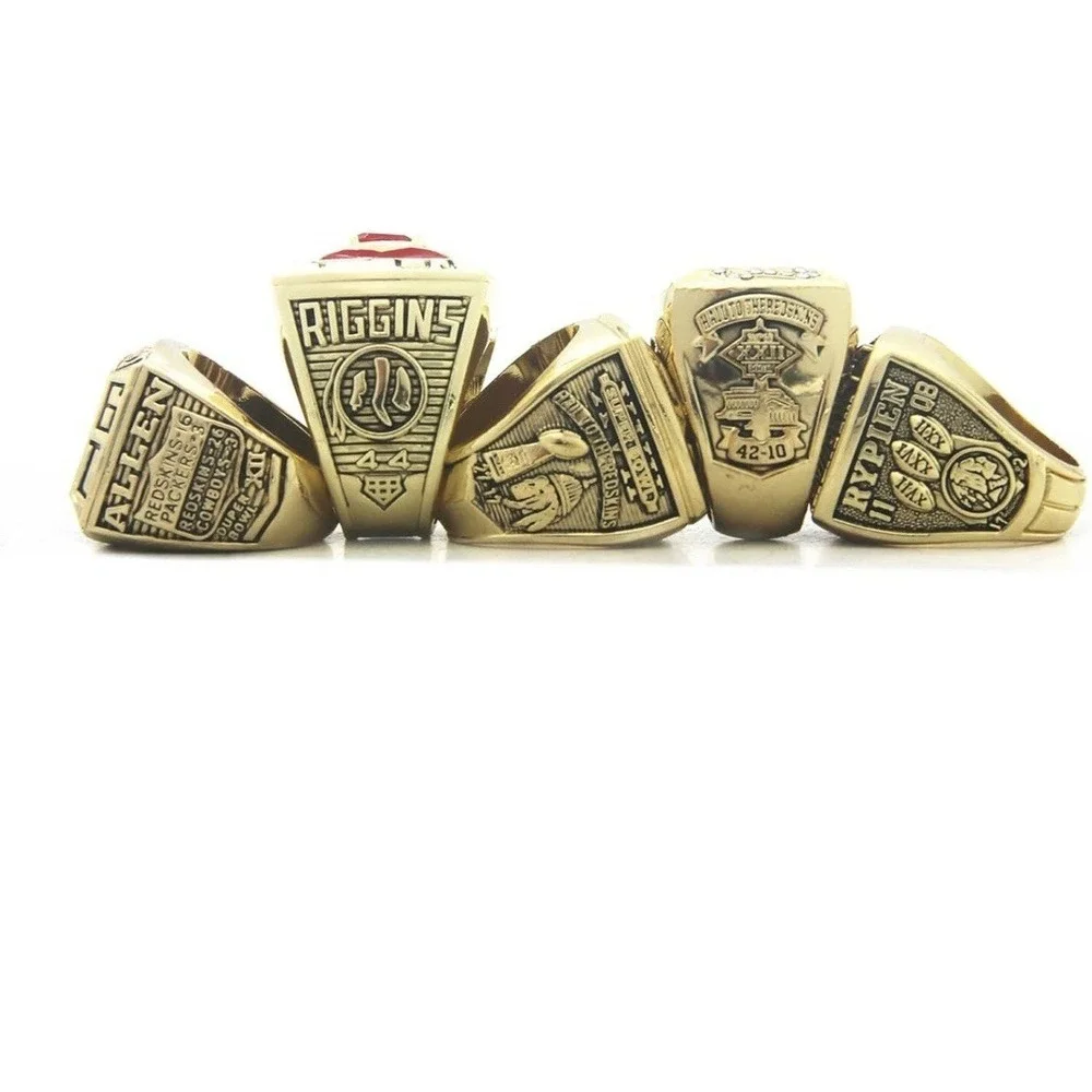Washington Redskins Championship Ring Set Size 11 Display Redskins